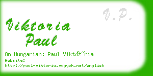 viktoria paul business card